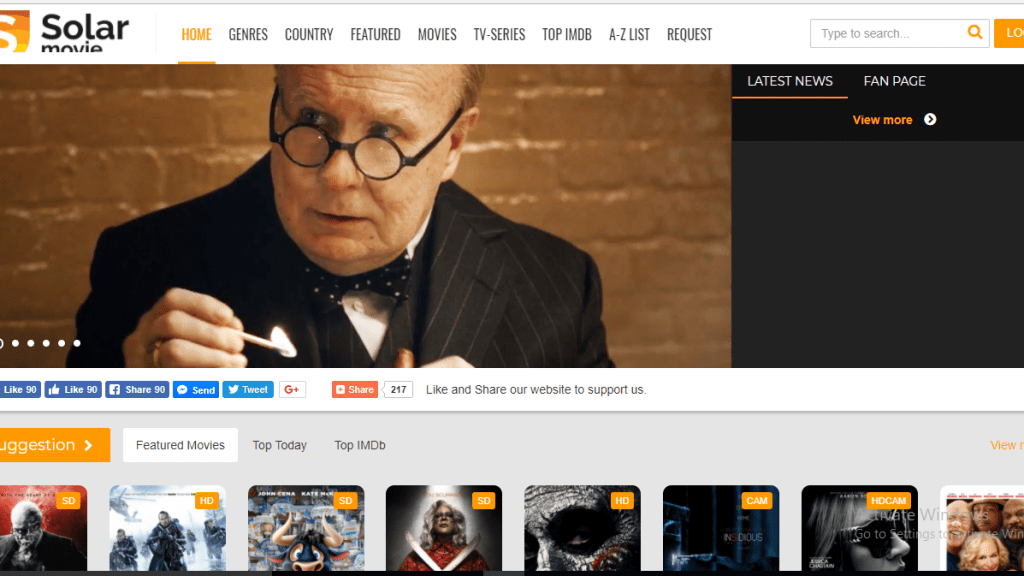 Top 10 movies streaming sites free